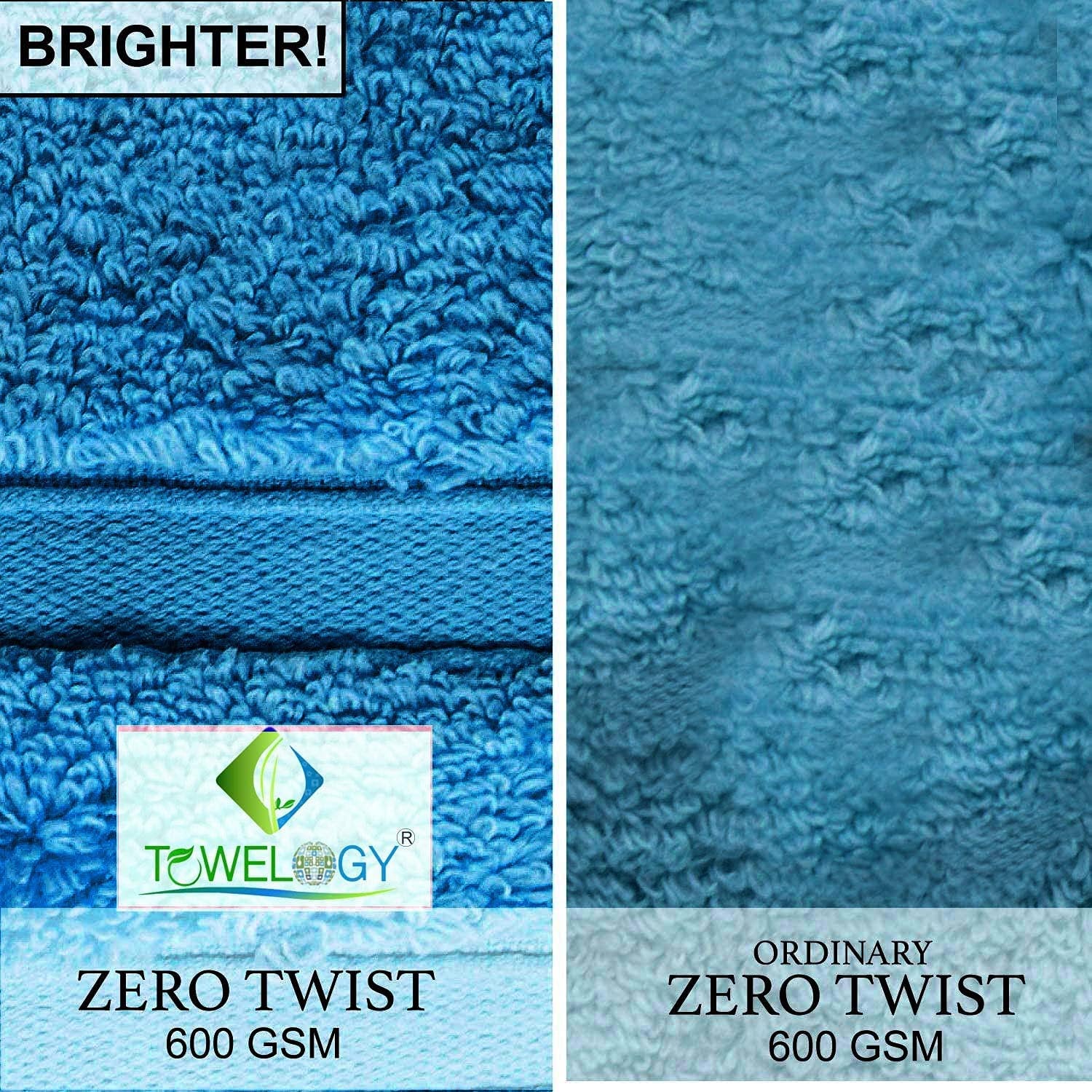 Towelogy Bath Towels & Washcloths Lincoln Zero Twist Plush Bath Towels Set Supreme Plush Soft