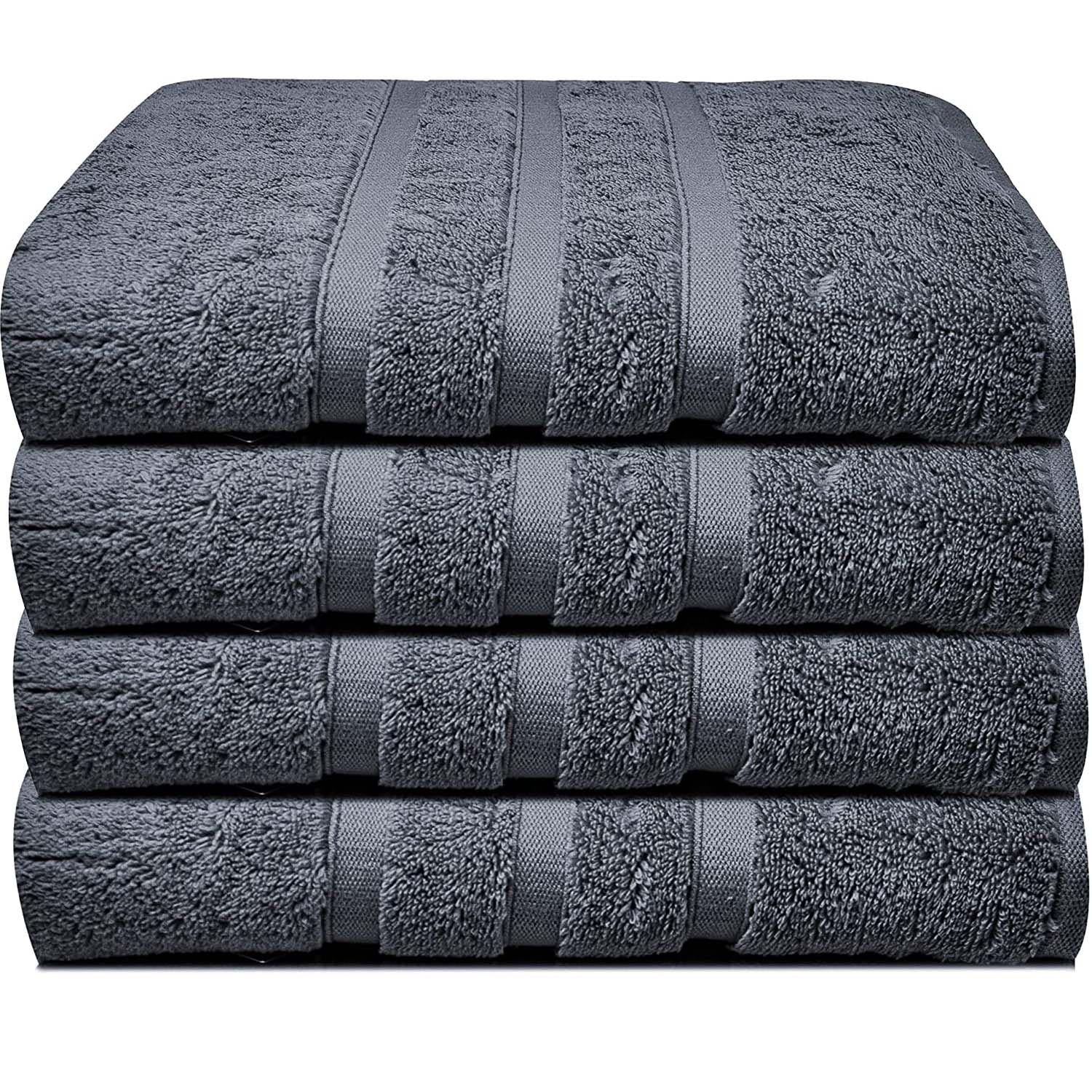 Towelogy Bath Towels & Washcloths Hand Towels 50x80cm / Charcoal Grey Lincoln Zero Twist Plush Bath Towels Set Supreme Plush Soft