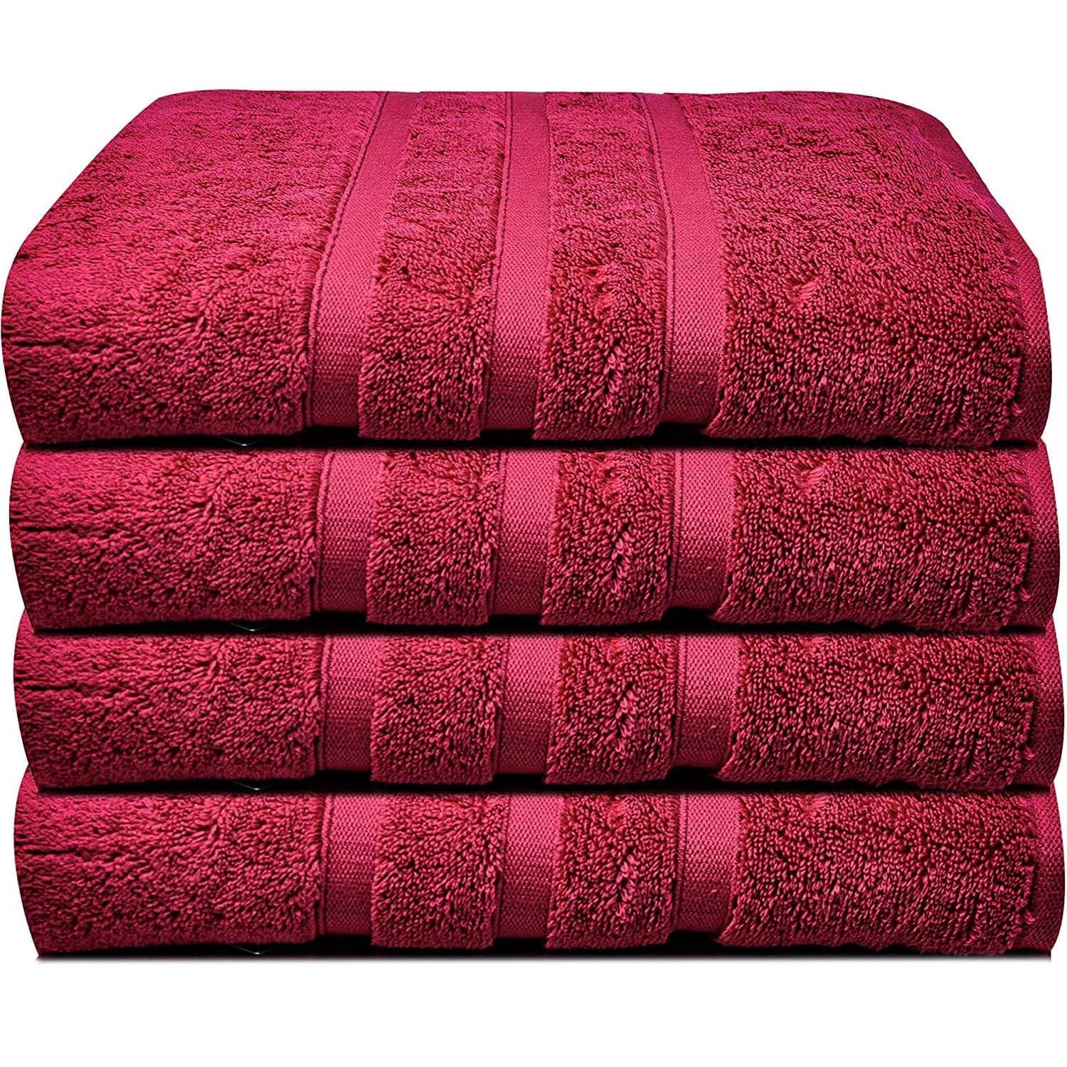 Towelogy Bath Towels & Washcloths Hand Towels 50x80cm / Red Wine Lincoln Zero Twist Plush Bath Towels Set Supreme Plush Soft