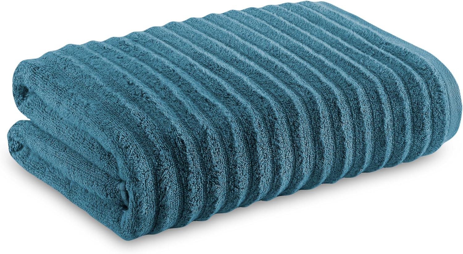 Towelogy Bath Towels & Washcloths Hand Towels 50x80cm / Turquoise Kingston Bamboo Cotton Ribbed Bath Towels - Hotel Quality Towels
