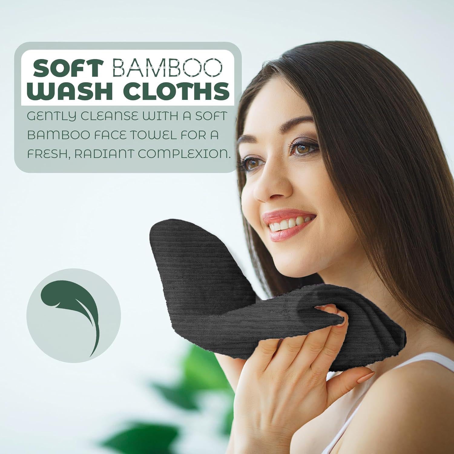 Towelogy Bath Towels & Washcloths Kingston Bamboo Cotton Ribbed Bath Towels - Hotel Quality Towels