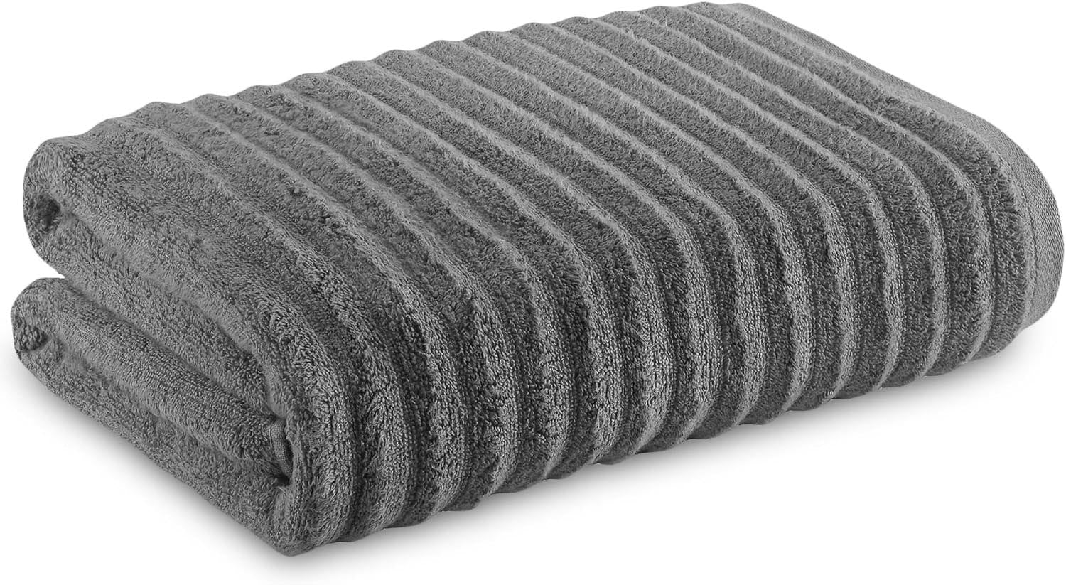 Towelogy Bath Towels & Washcloths Hand Towels 50x80cm / Charcoal Grey Kingston Bamboo Cotton Ribbed Bath Towels - Hotel Quality Towels