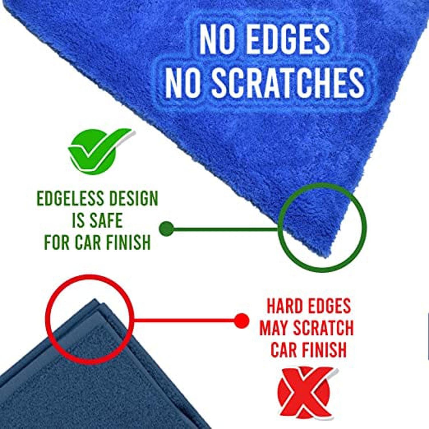 Towelogy Car Drying Towels Cole Edgeless Microfibre Car Drying Towels - Plush 500gsm