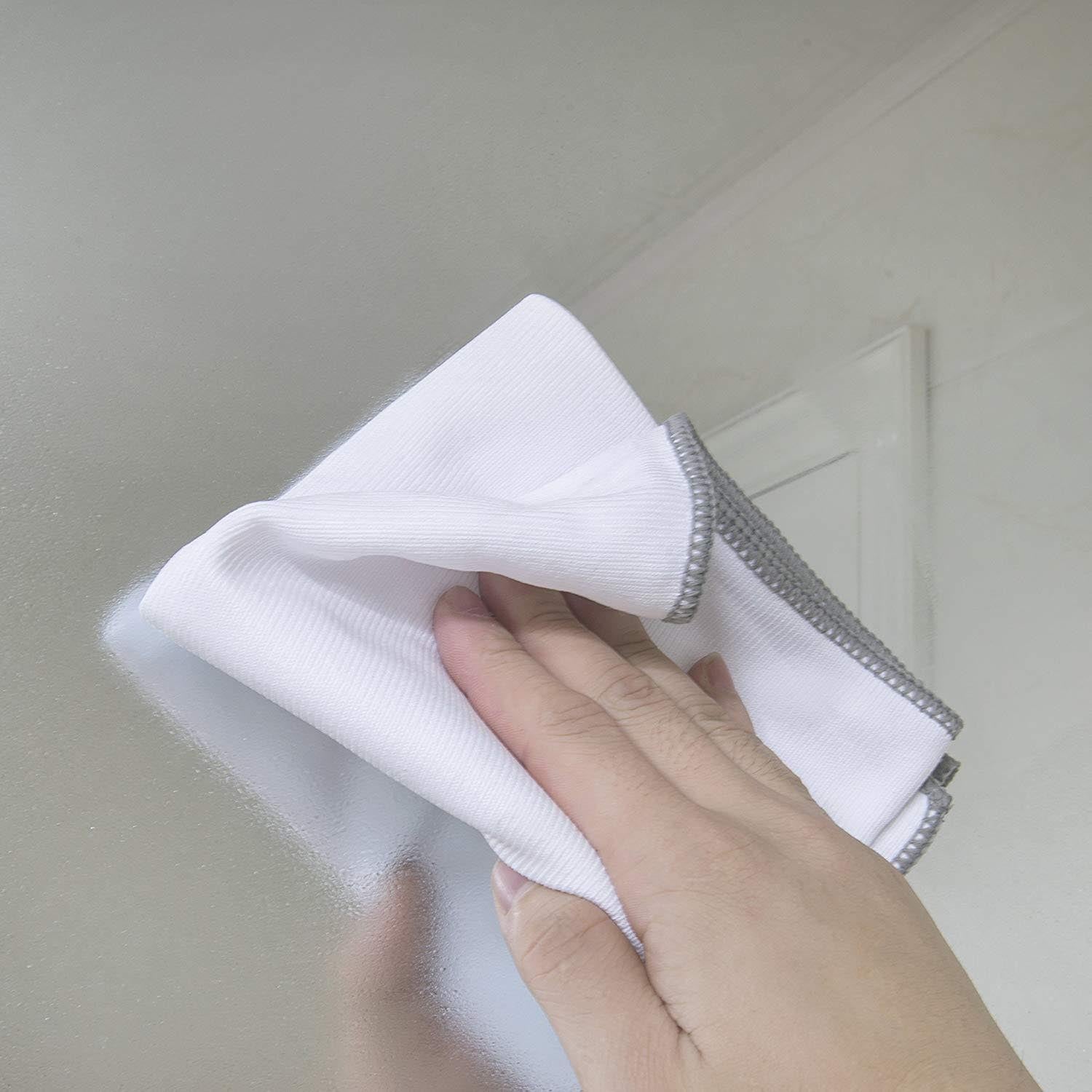 Towelogy Glass Cloths Olympus Extra Large Microfibre Glass Cleaning Cloth – Professional Grade
