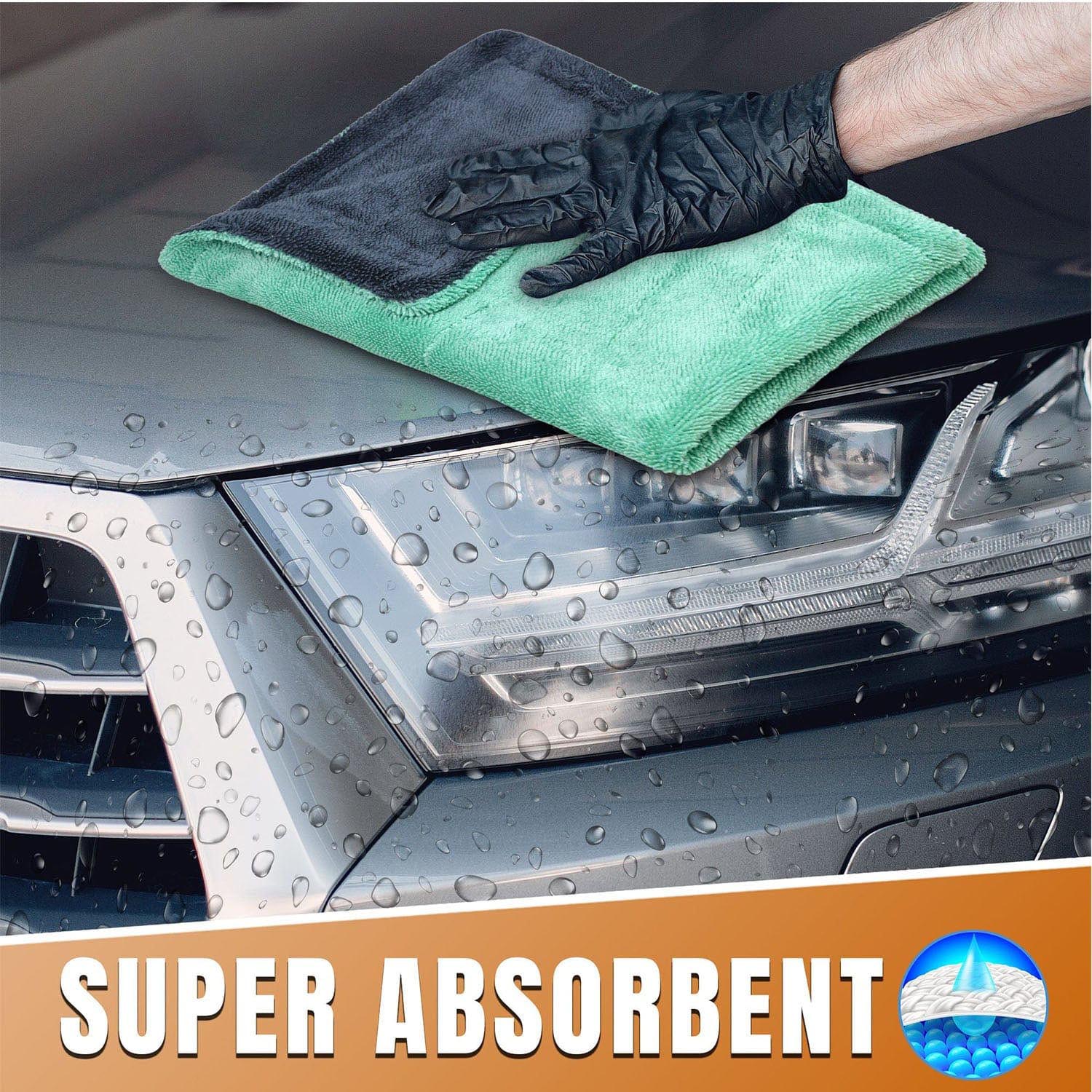 Towelogy Car Detailing Towels Cooper XL Microfibre Car Twisted Fibre Auto Detailing Towels 1200gsm