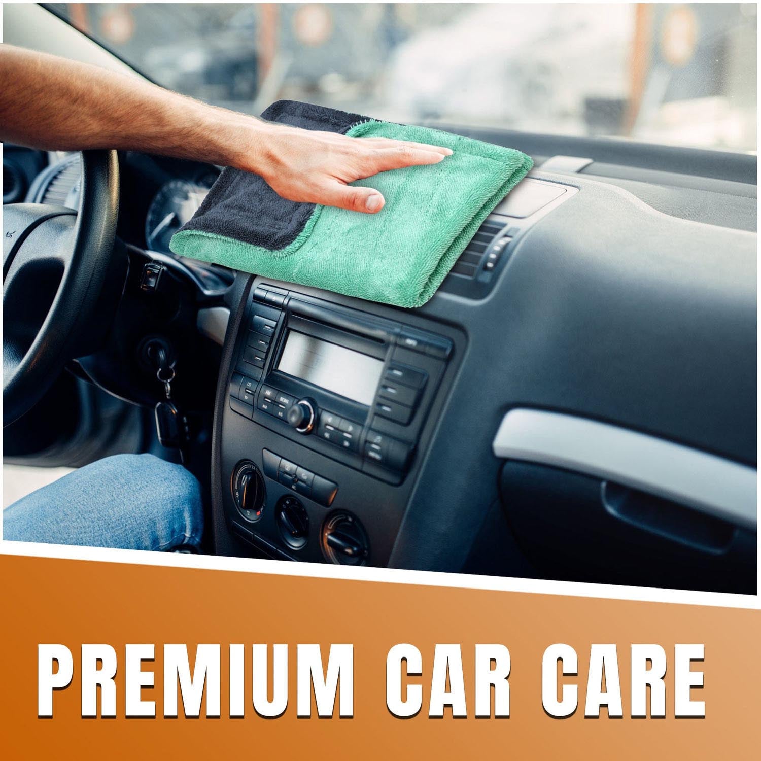 Towelogy Car Detailing Towels Cooper XL Microfibre Car Twisted Fibre Auto Detailing Towels 1200gsm