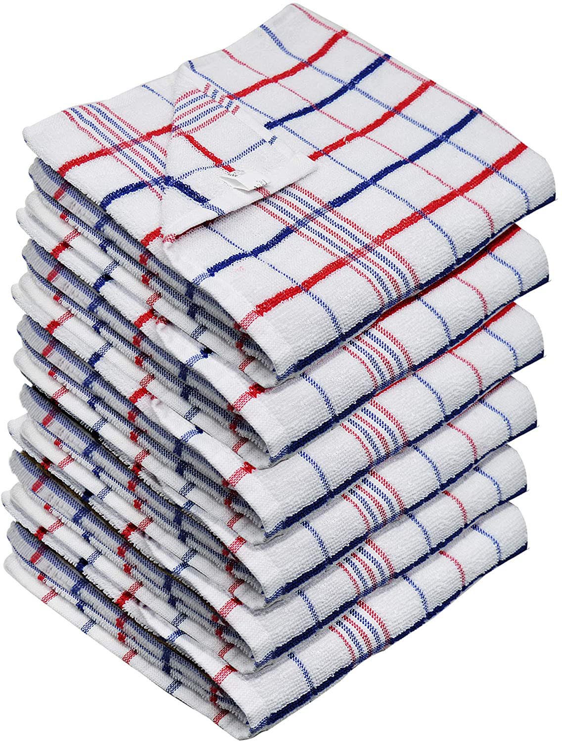 Towelogy Kitchen Towel Pack of 2 Regent Cotton Dobby Weave Tea Towels – British-Themed Kitchen Towels