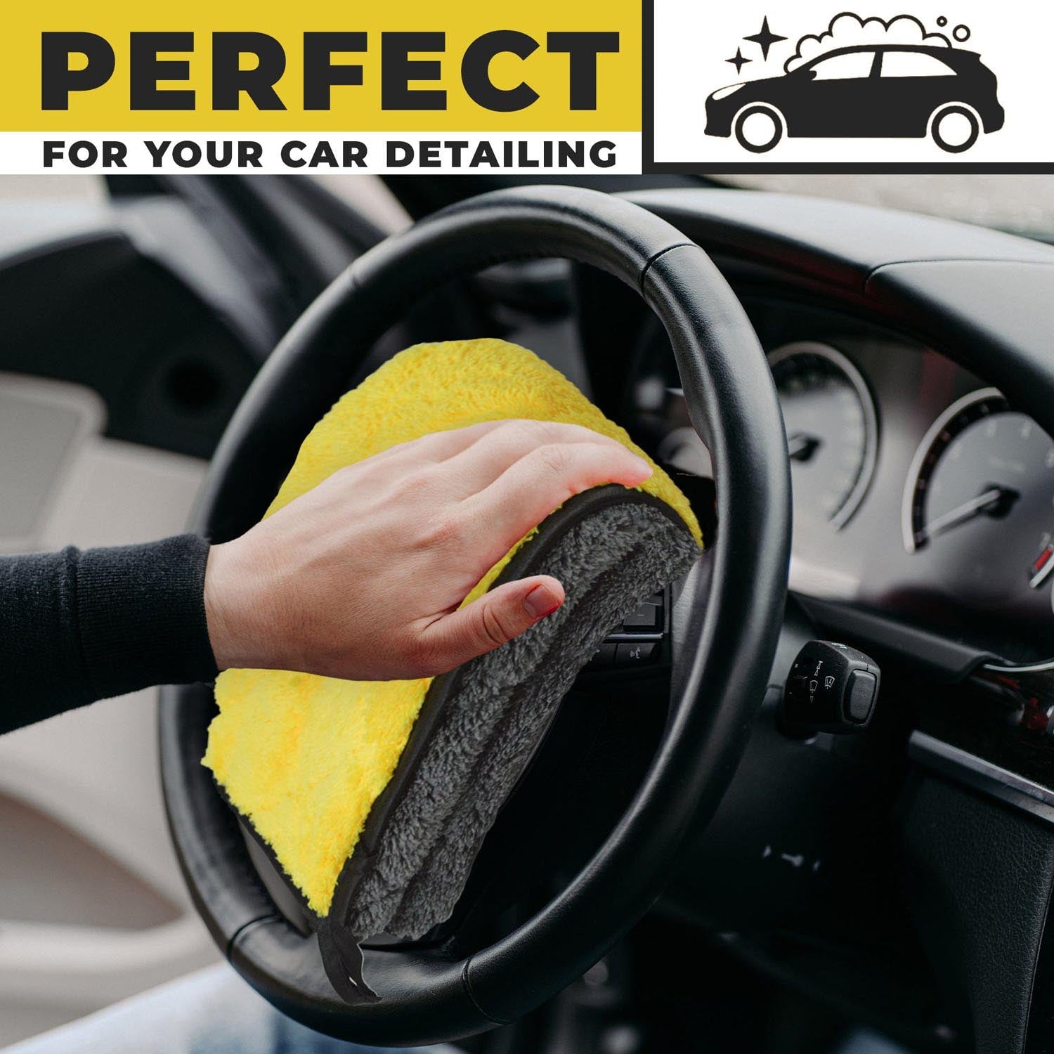 Towelogy Car Drying Towels Lexus Diamond Weave Microfibre Car Drying Towels 800gsm