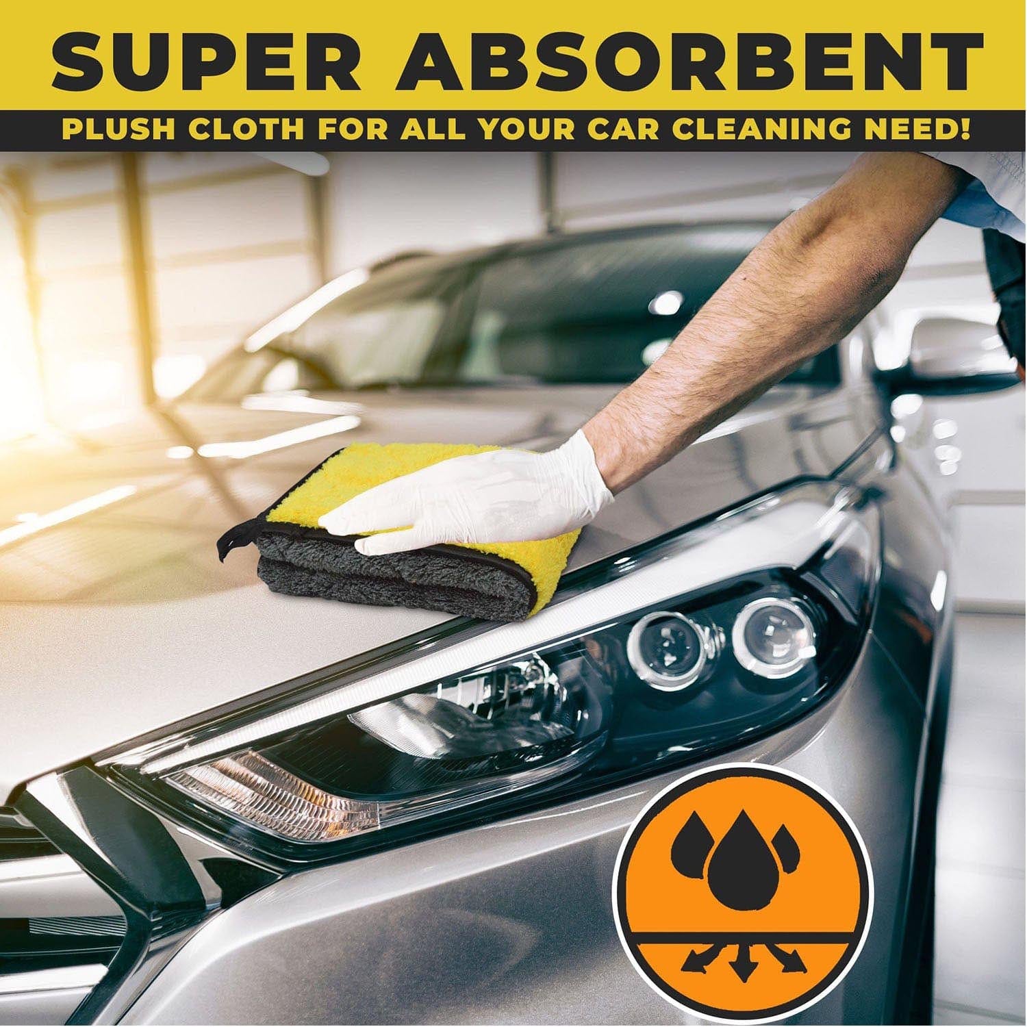 Towelogy Car Drying Towels Lexus Diamond Weave Microfibre Car Drying Towels 800gsm