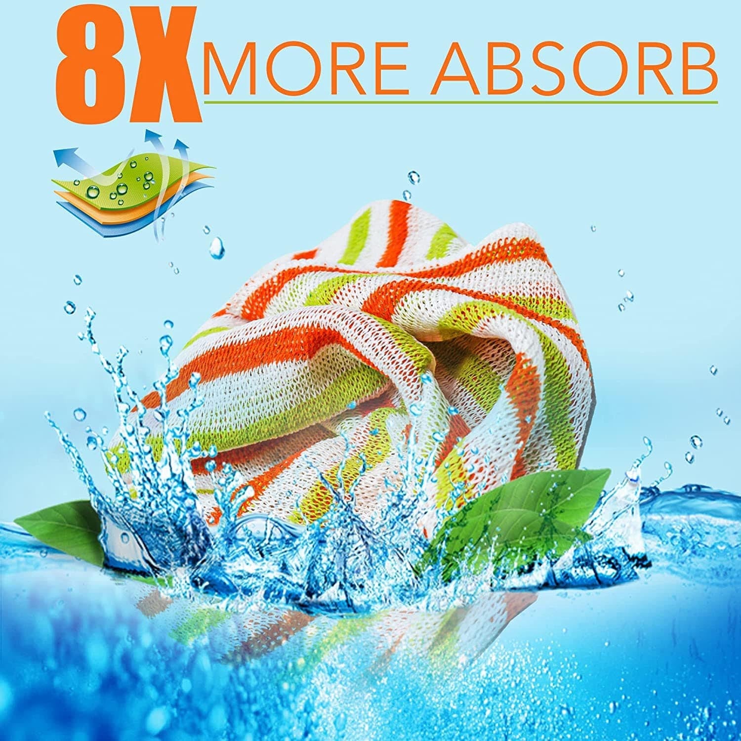 Towelogy Kitchen Dishcloths Hudson Cotton Washing-Up Dish Cloths – Absorbent Kitchen Towels