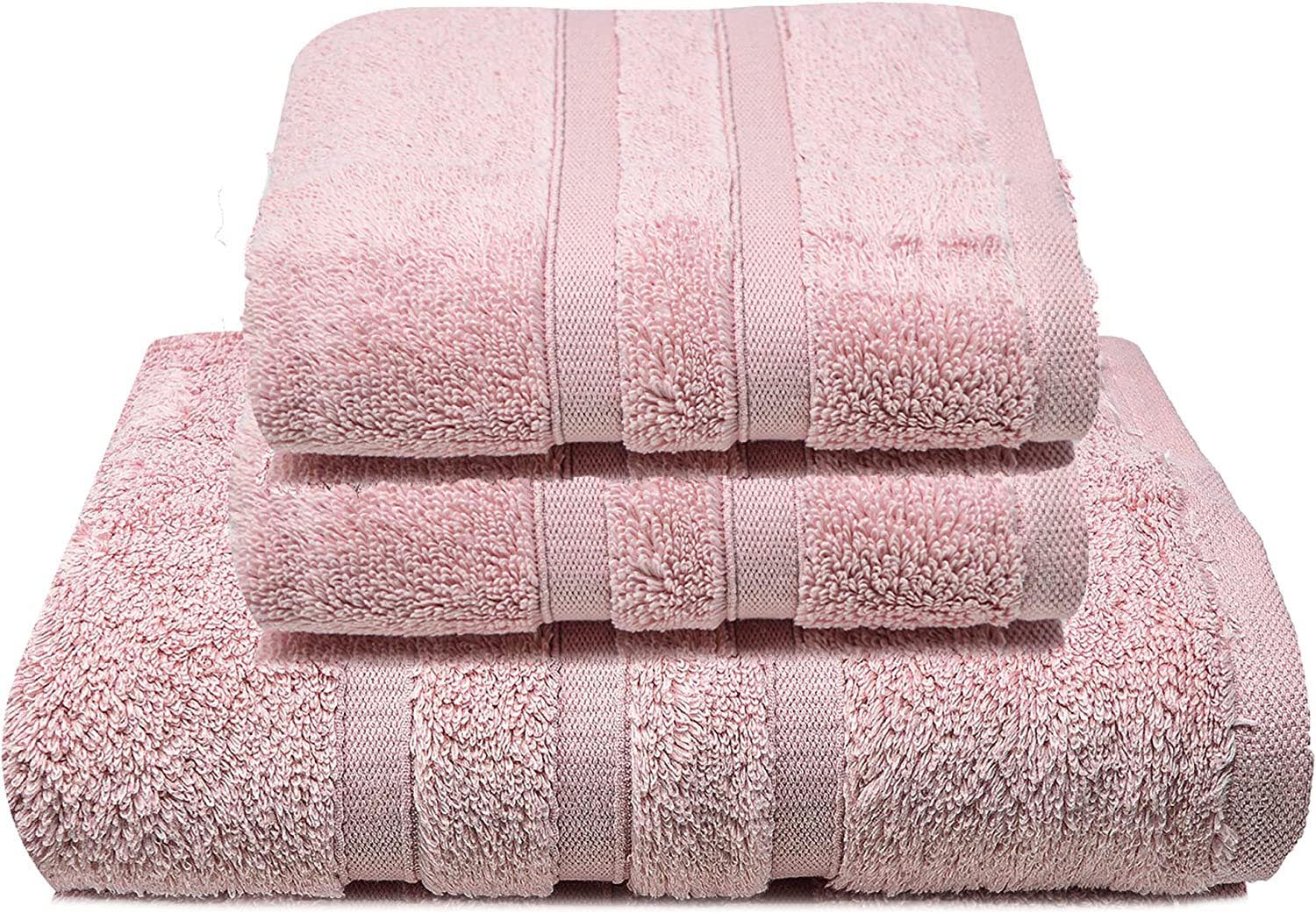 Towelogy Bath Towels & Washcloths Blush Pink / 1 Hand + 1 Bath Lincoln Zero Twist Plush Gift Bath Bale Sets