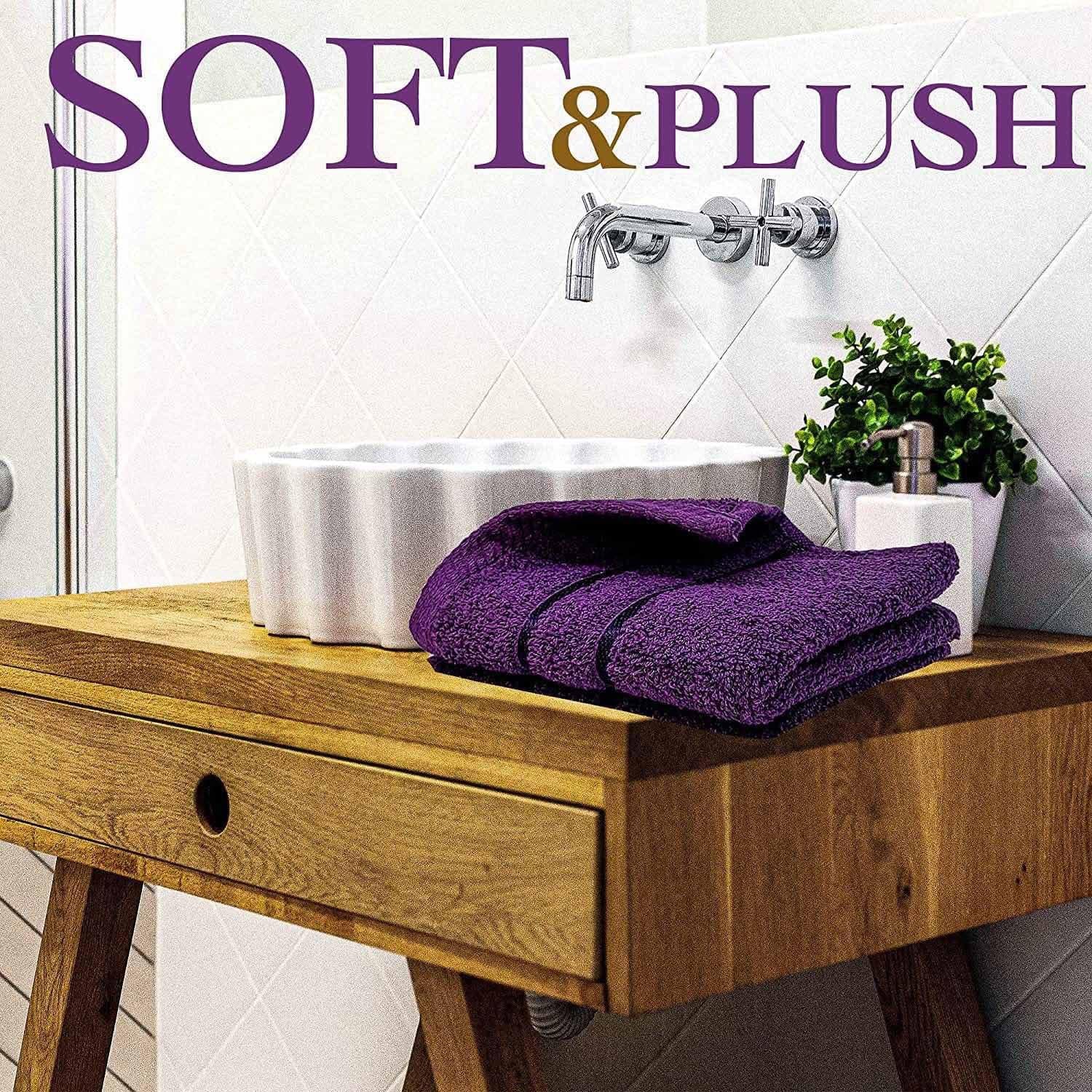 Towelogy Face Towels Naomi Face Washcloths Hotel Spa Quality 650GSM Large Face Flannels