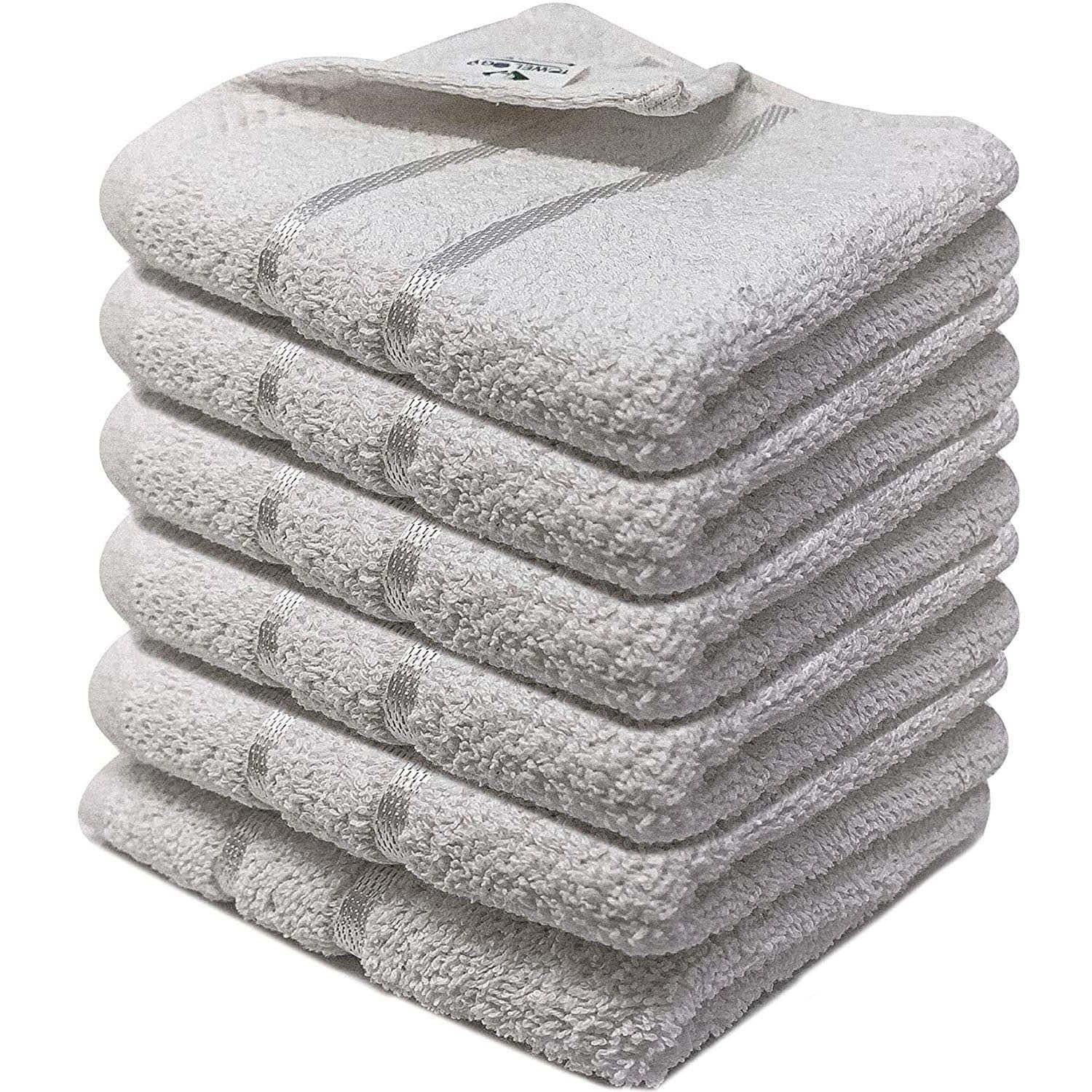 Towelogy Face Towels Naomi Face Washcloths Hotel Spa Quality 650GSM Large Face Flannels