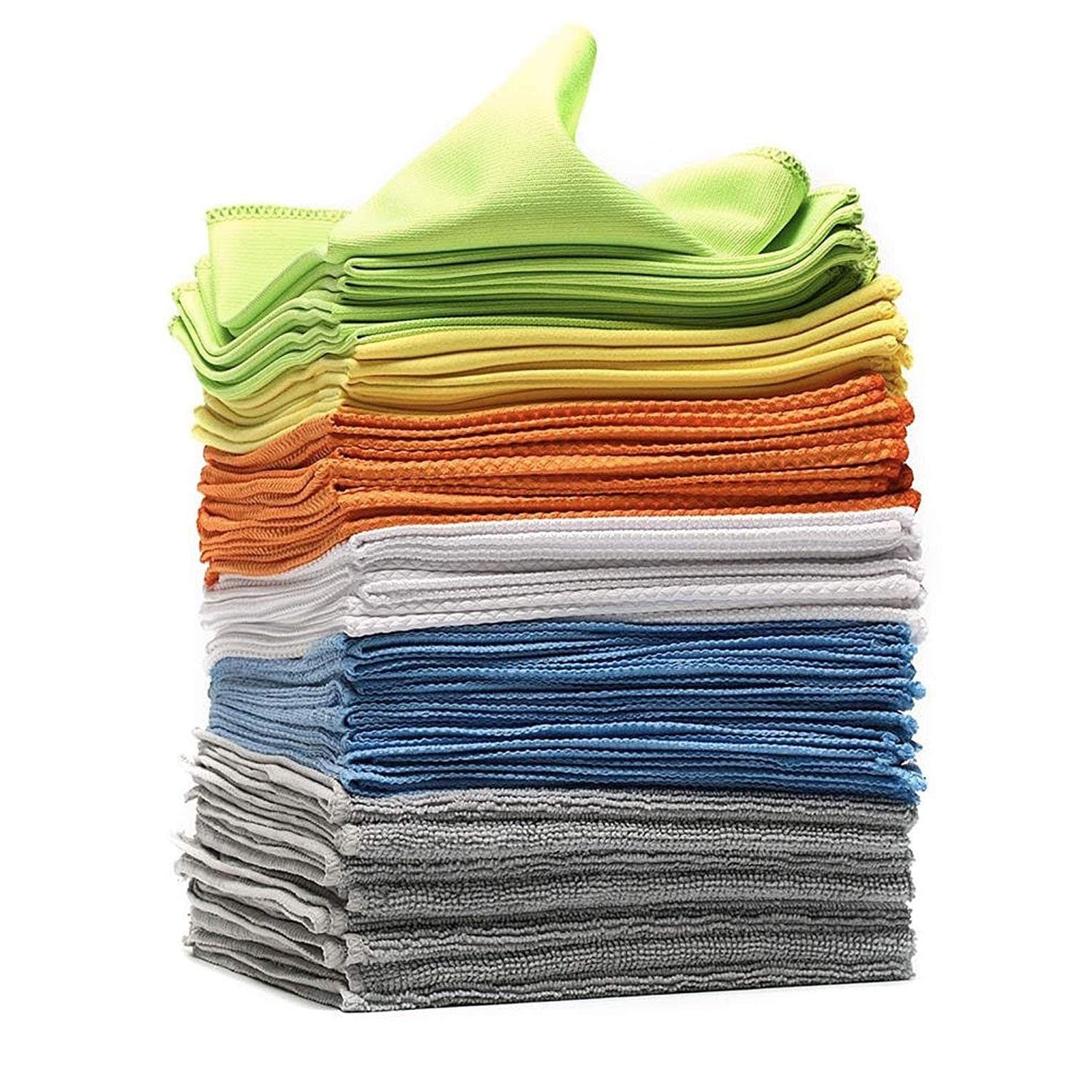 Towelogy General Cleaning Towel Assorted / Pack of 6 / 30x30cm VersaPro Microfibre Cleaning Cloths - Household Starter Set of 6