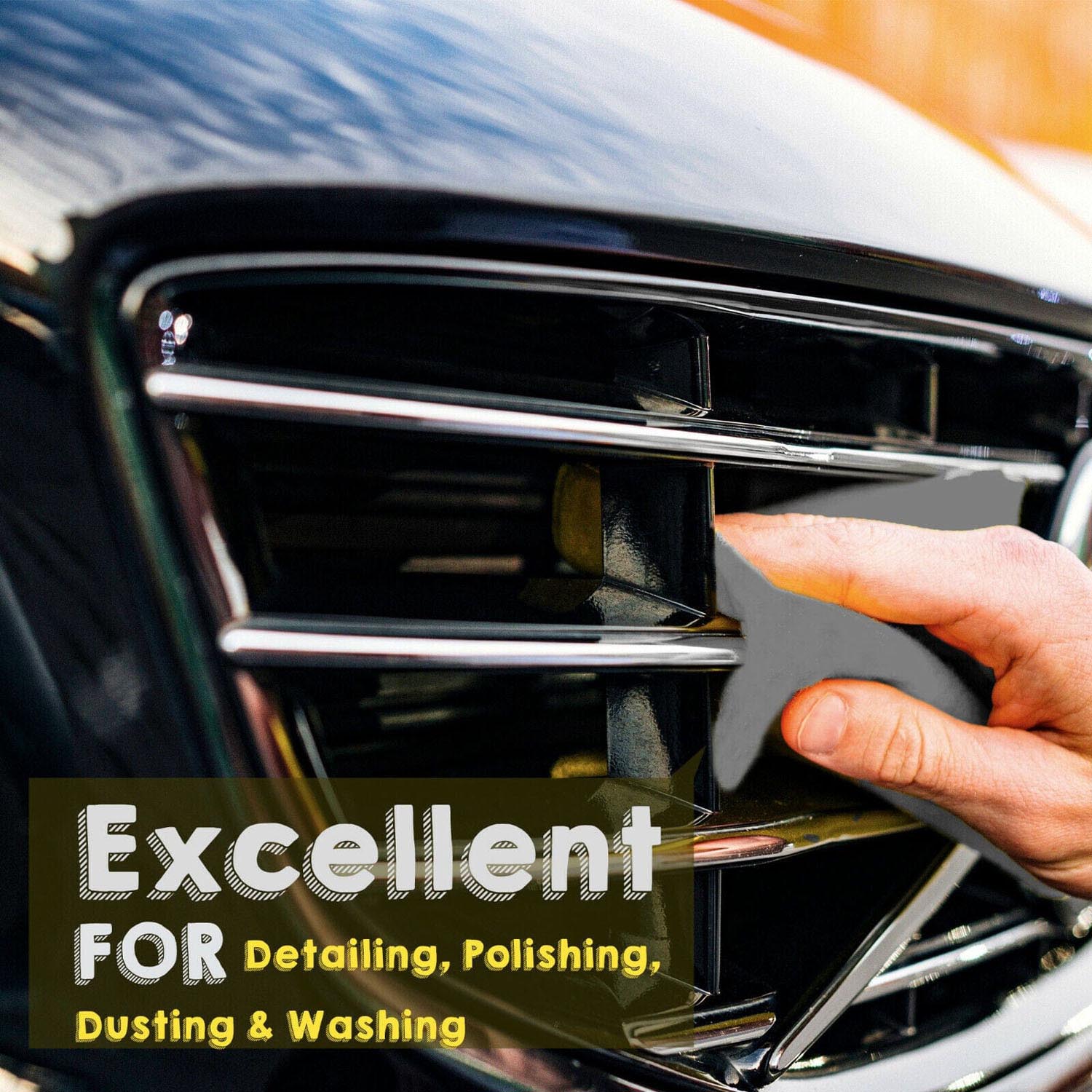 Towelogy Car Dusting Towels Viper Microfibre Edgeless Car Cleaning & Dusting Cloths 390gsm