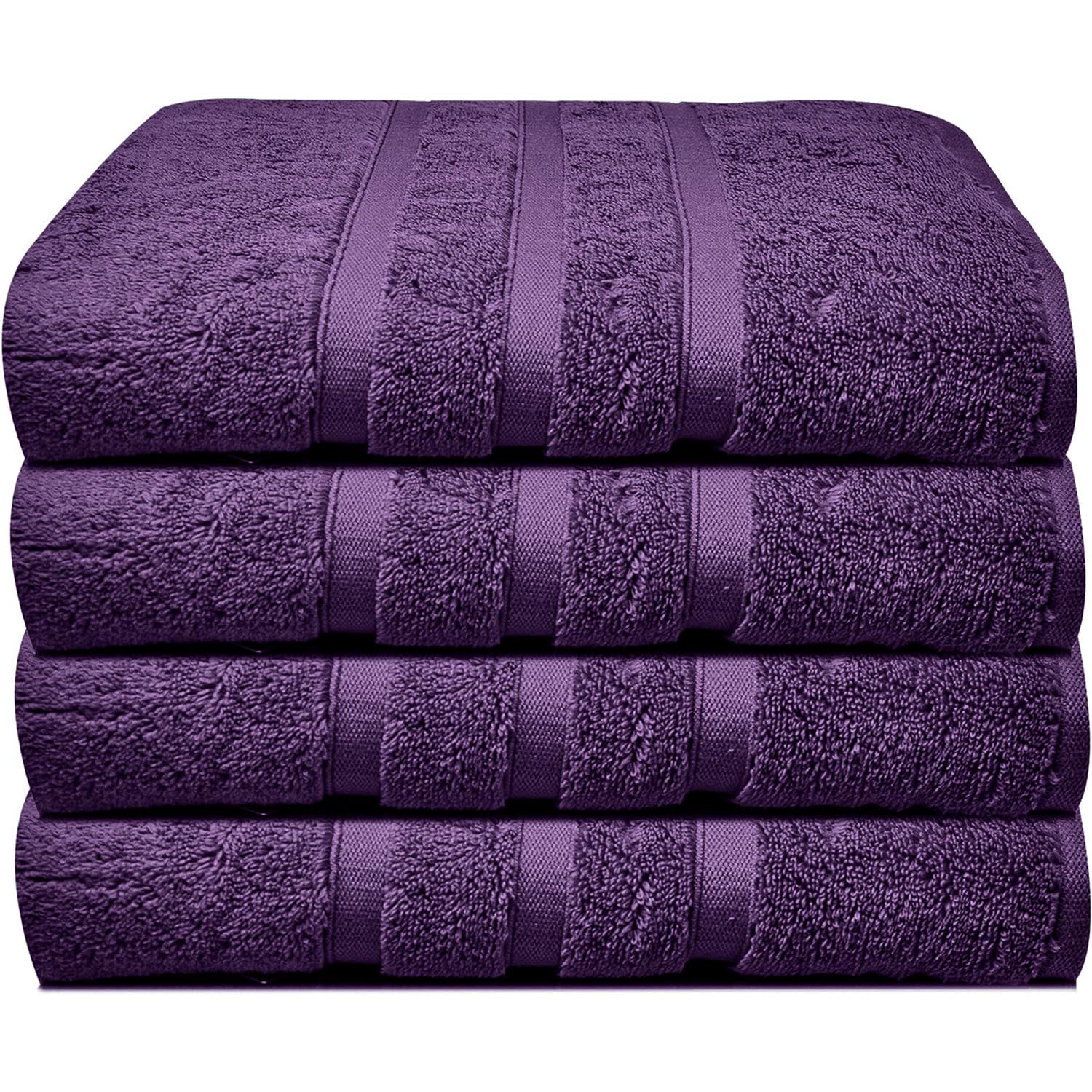 600 Zero Twist Bath Towels Set Plush Ultra-Comfortable