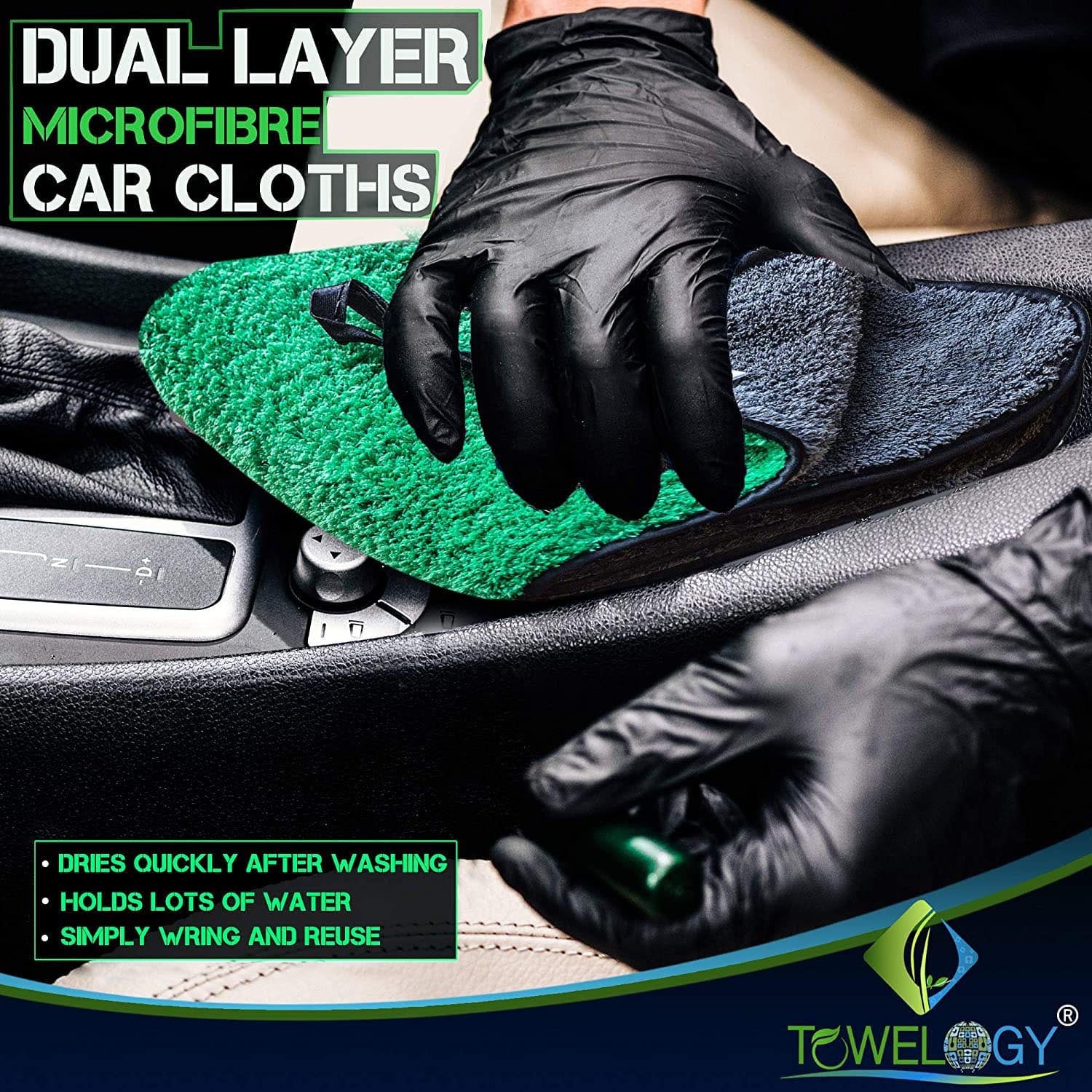 Towelogy Car Drying Towels Bentley Microfibre Car Drying Towels High-Density 800gsm