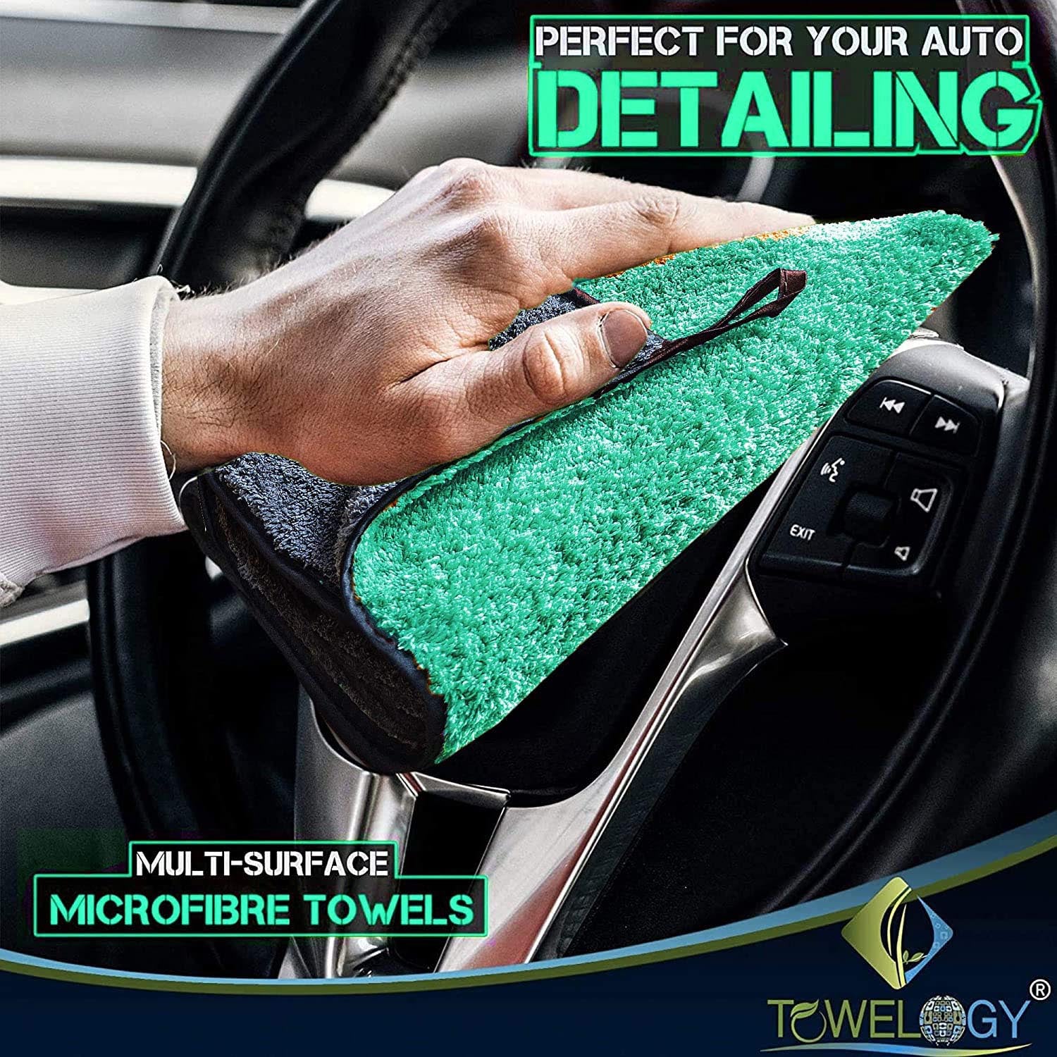 Towelogy Car Drying Towels Bentley Microfibre Car Drying Towels High-Density 800gsm