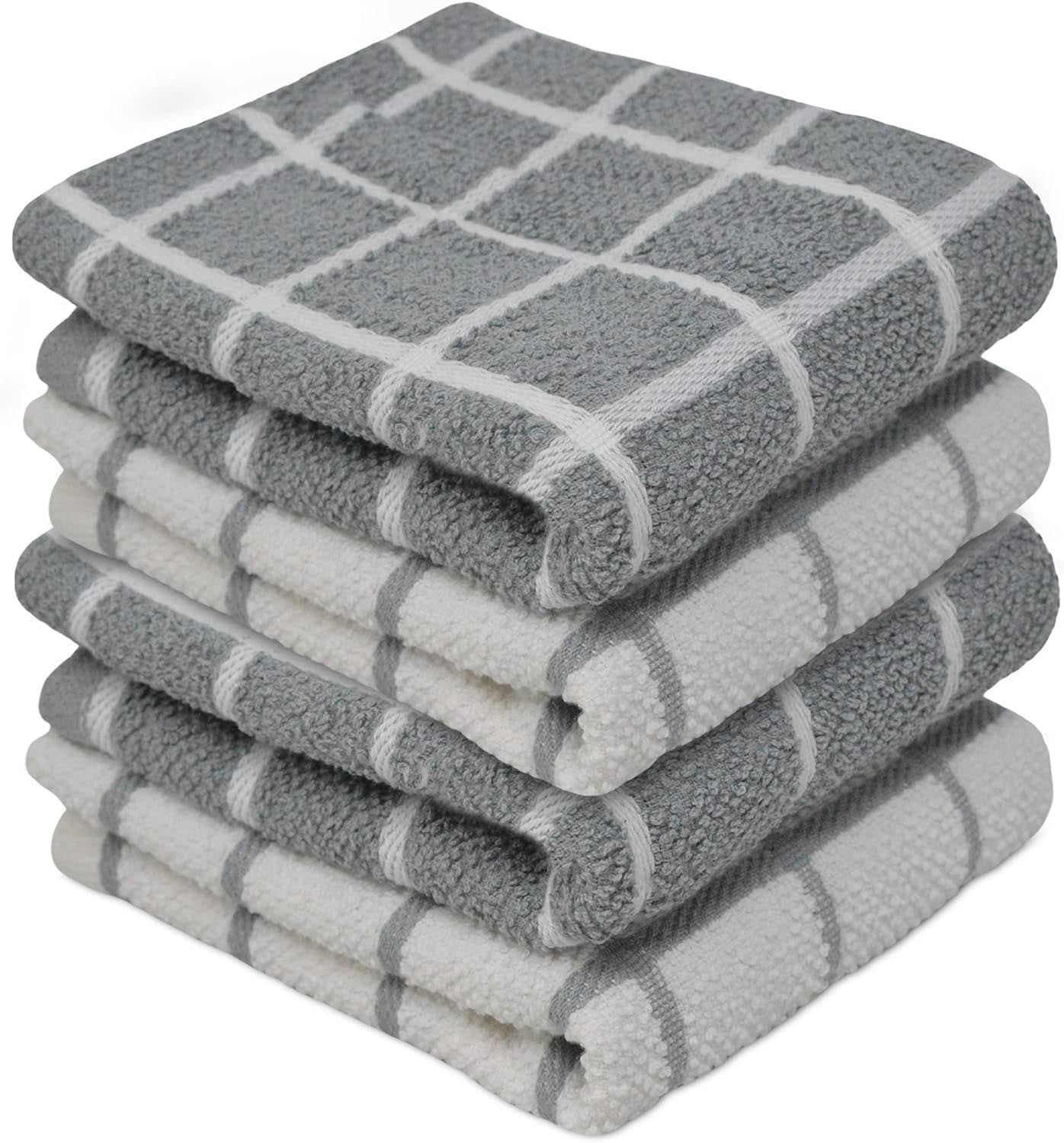 Towelogy Kitchen Towels Cameron Check Premium Cotton Kitchen Towels