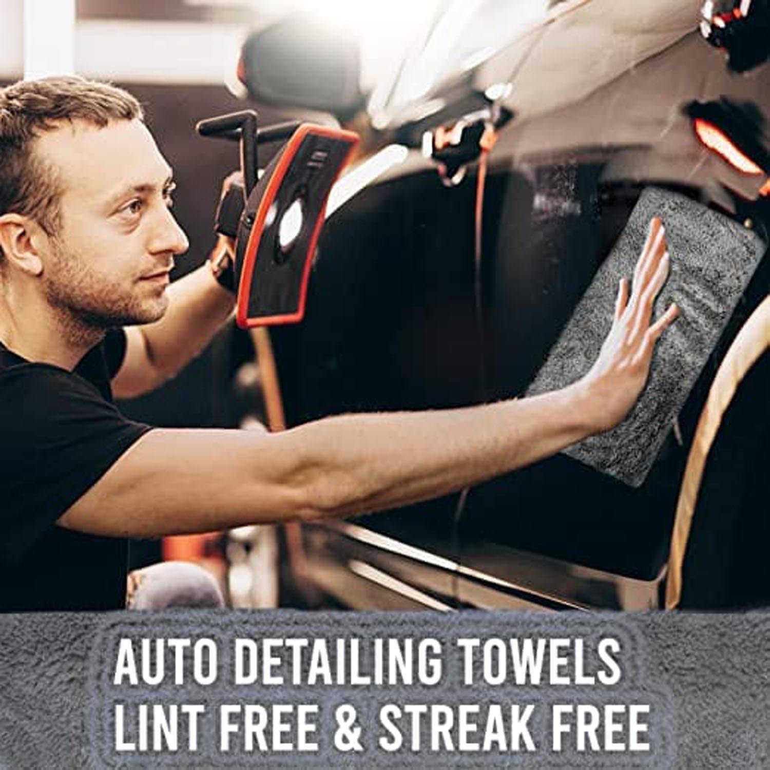 Towelogy Car Drying Towels Cole Edgeless Microfibre Car Drying Towels - Plush 500gsm