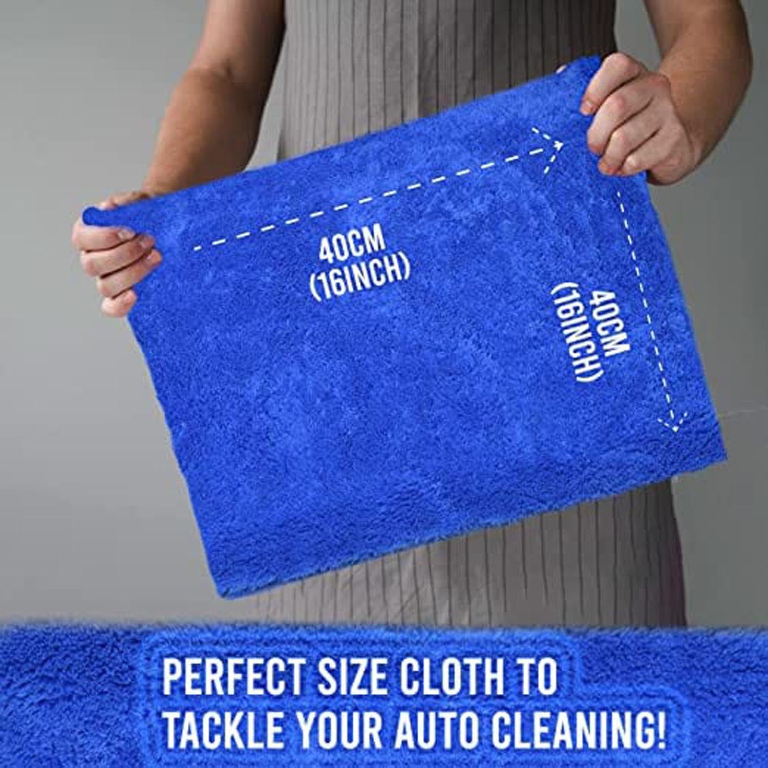 Towelogy Car Drying Towels Cole Edgeless Microfibre Car Drying Towels - Plush 500gsm