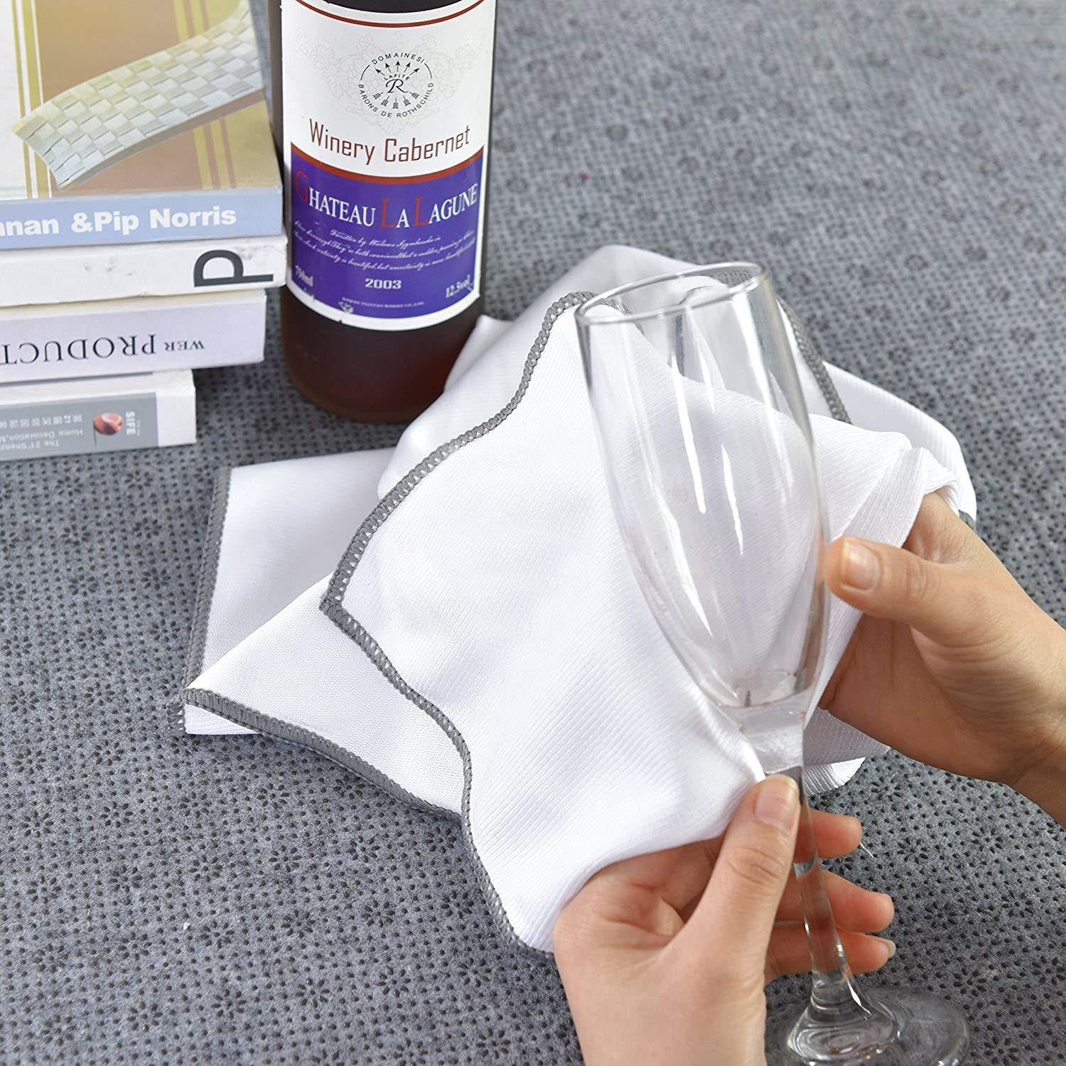 Towelogy Glass Cloths Olympus Extra Large Microfibre Glass Cleaning Cloth – Professional Grade