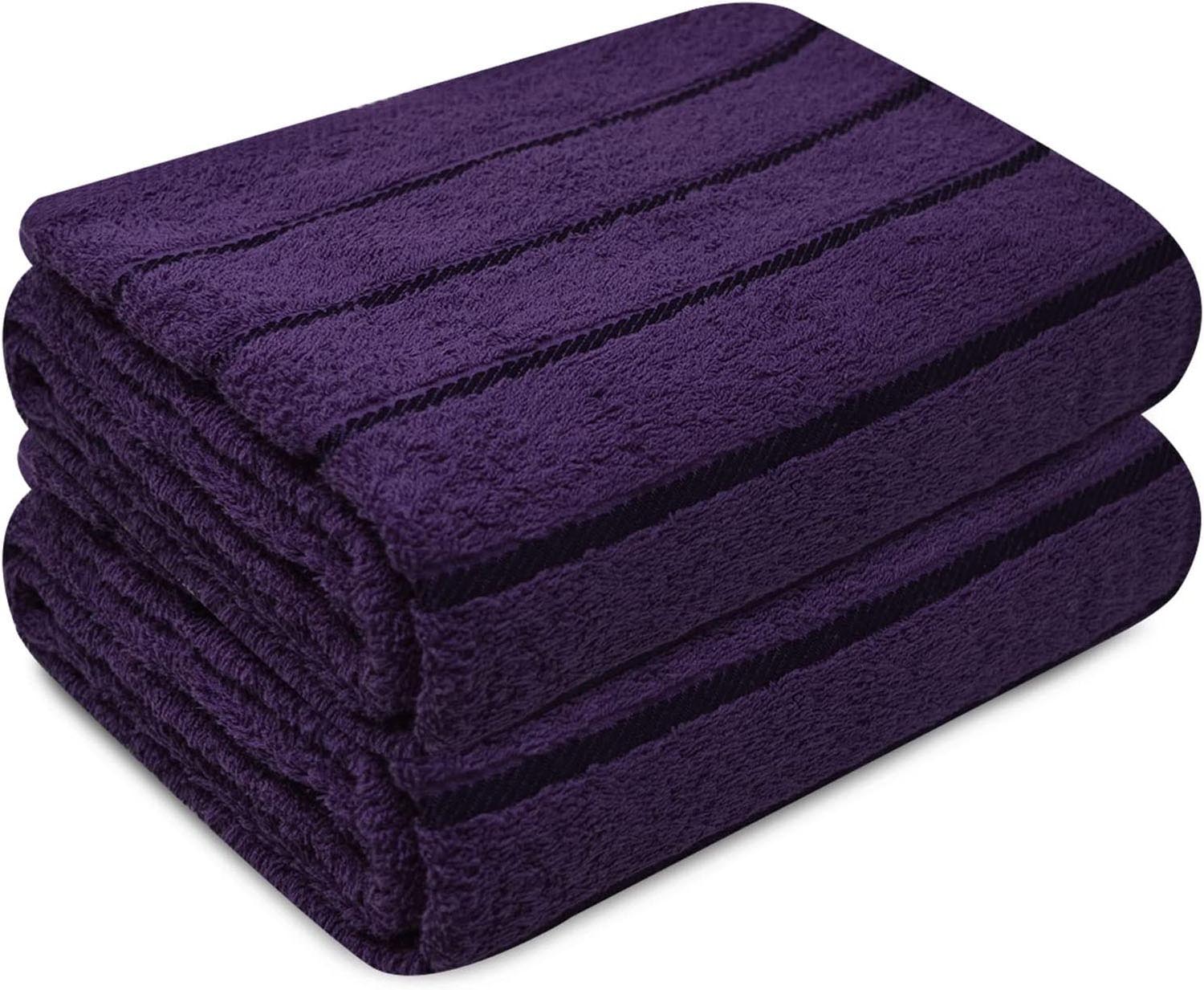 Towelogy Bath Sheets Hand Towels 50x80cm / Plum York 500GSM Cotton Jumbo Bath Sheets Large Gentle Bathroom Towels