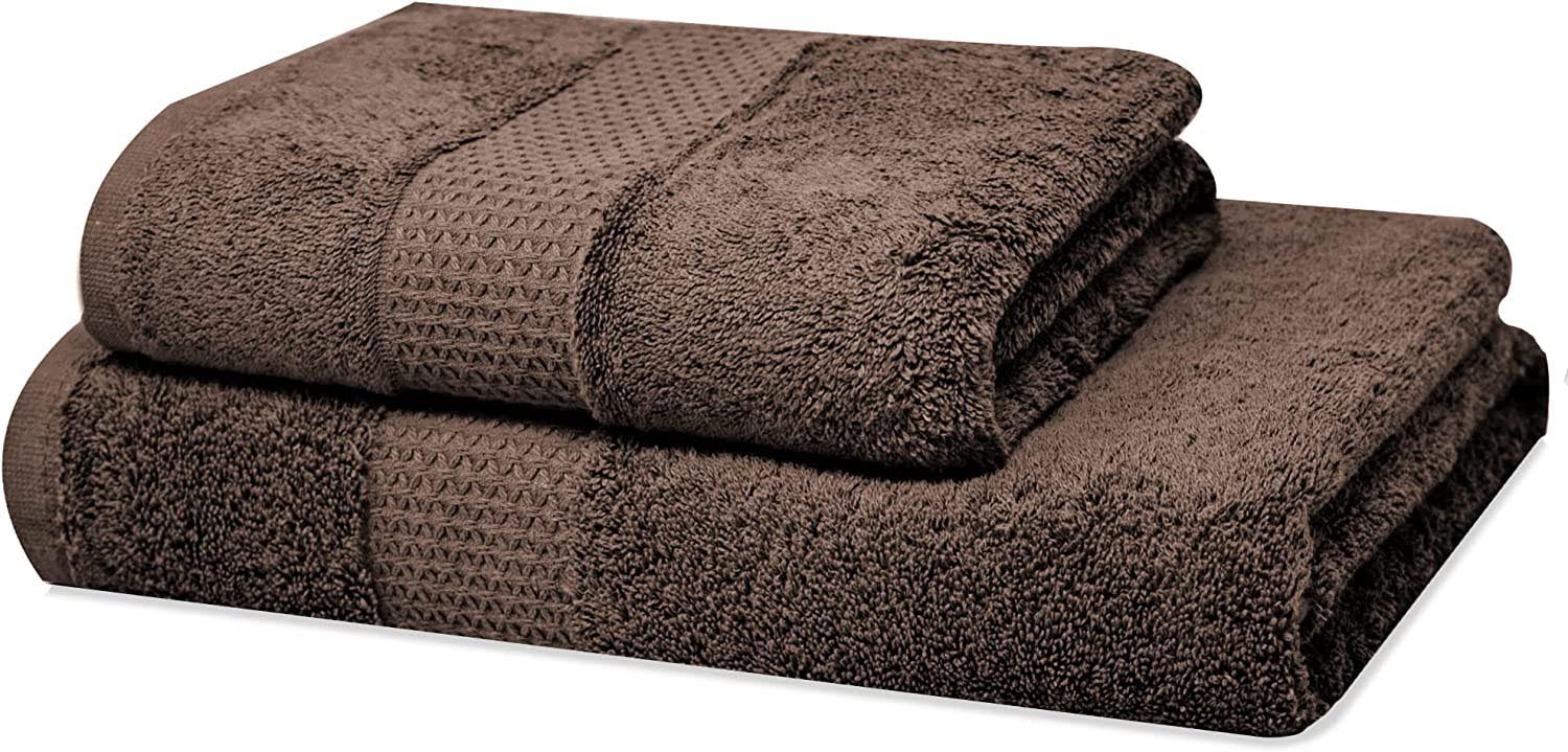 Towelogy Bath Towels & Washcloths Peanut Brown / 1 Hand + 1 Bath Towel Dorset Luxury Gift Bath Bale Sets Premium Large and Thick