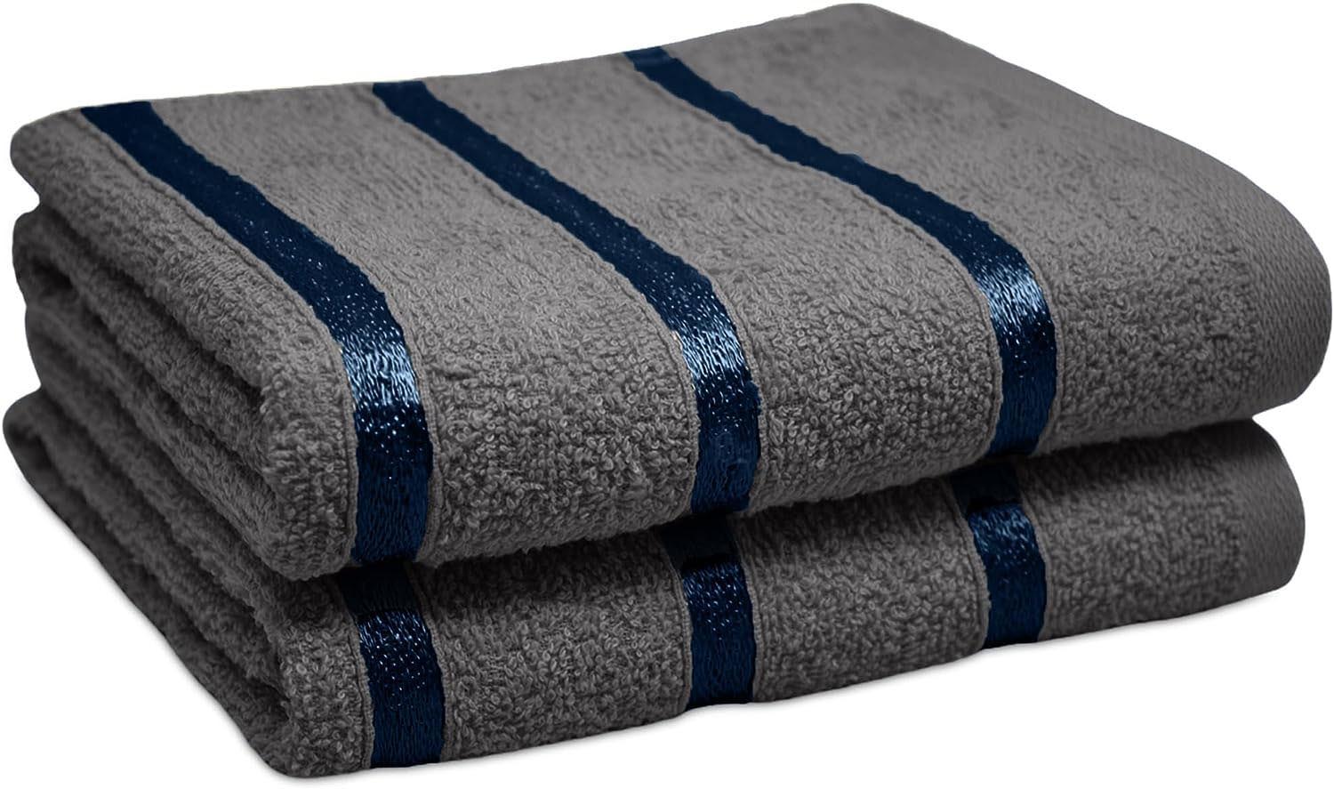 Towelogy Hand Towels Grey Egyptian Cotton Hand Towel Set Ultra-Soft and Absorbent