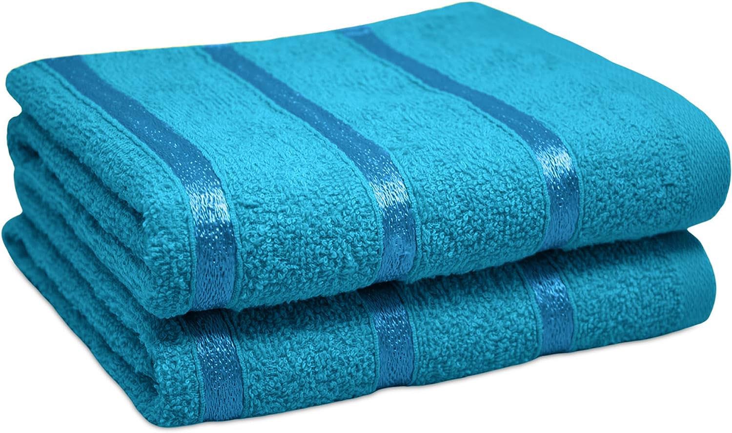 Towelogy Hand Towels Teal Egyptian Cotton Hand Towel Set Ultra-Soft and Absorbent