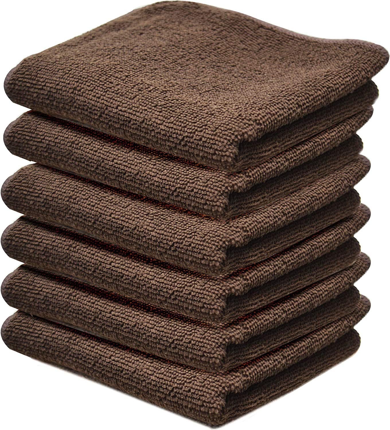 Towelogy Face Towels Chocolate Michelle Microfibre Exfoliating Face Cloths - Soft Facial Cleansing Towels