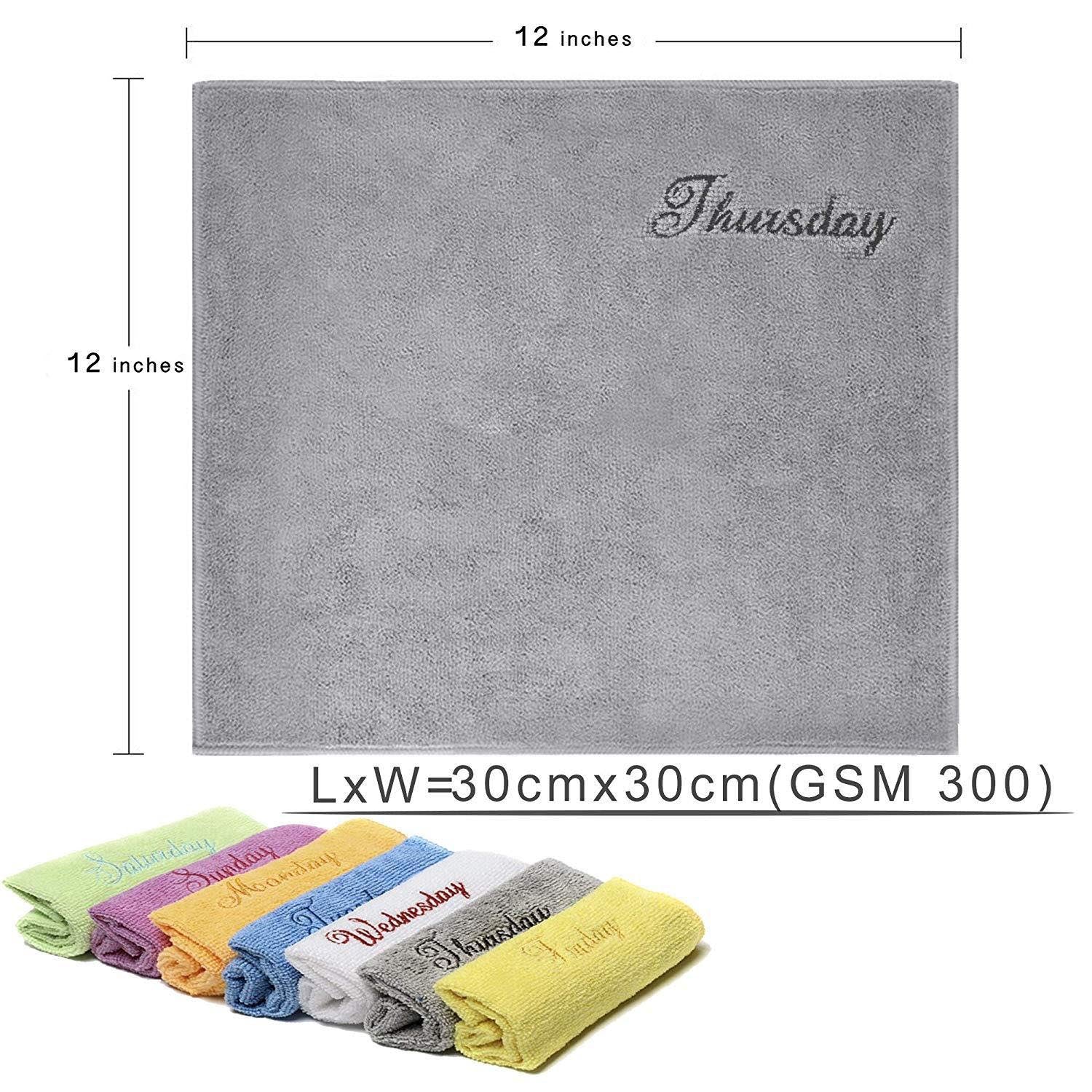 Towelogy Face Towels Tara Microfibre Daily Use Washcloths Embroidered Face Cloths