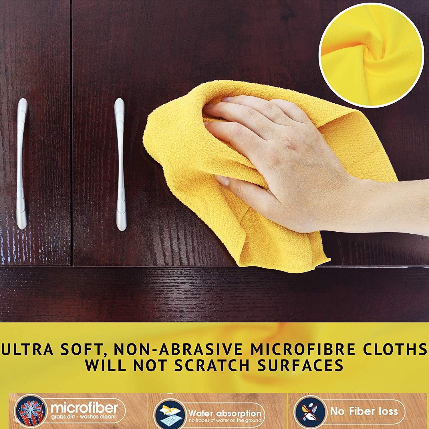 Towelogy General Cleaning Towel VersaPro Microfibre Cleaning Cloths - Household Starter Set of 6