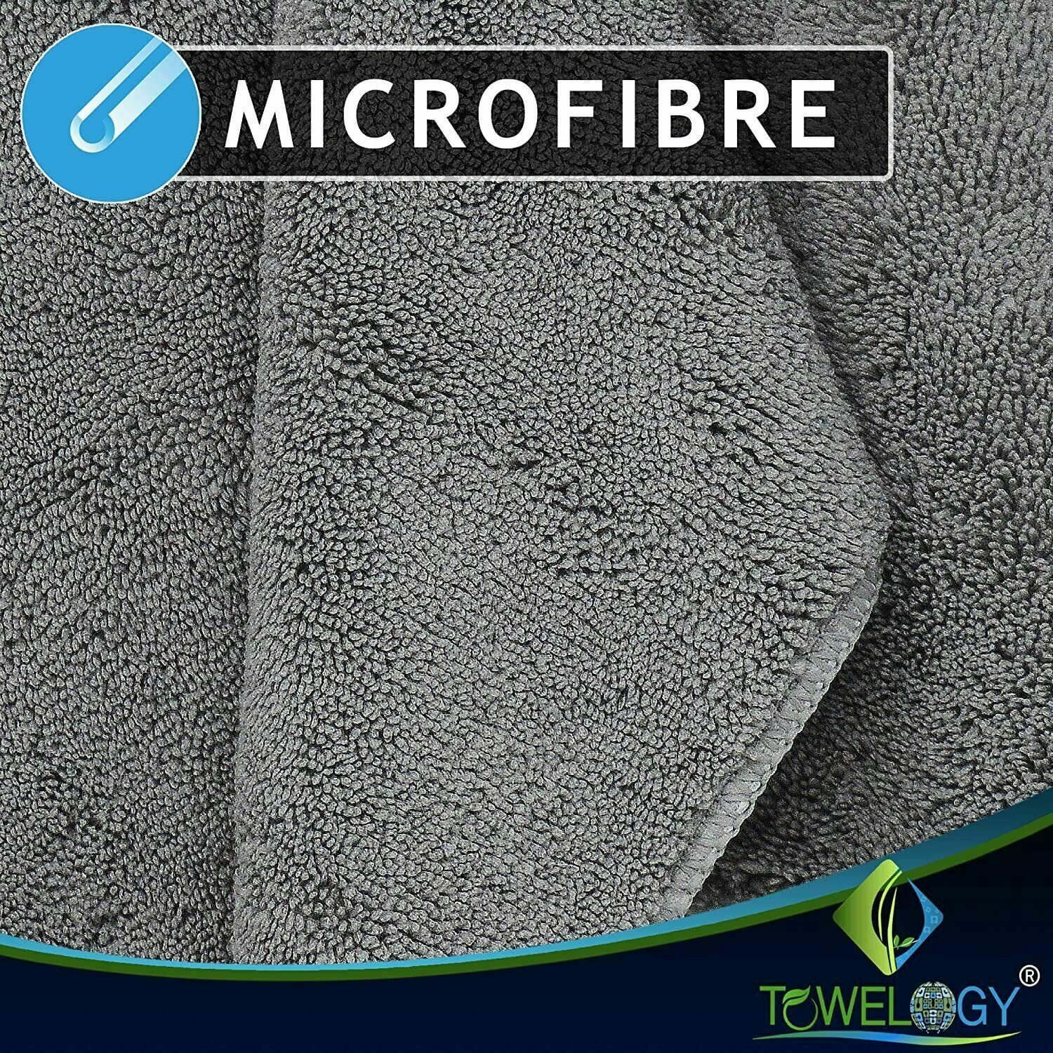 Microfibre-Car-Cloths-Plush-Polishing-Drying-Towels-Grey